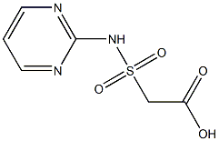 2-(pyrimidin-2-ylsulfamoyl)acetic acid Struktur