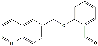 2-(quinolin-6-ylmethoxy)benzaldehyde Struktur