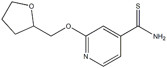 2-(tetrahydrofuran-2-ylmethoxy)pyridine-4-carbothioamide Struktur