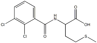 2-[(2,3-dichlorophenyl)formamido]-4-(methylsulfanyl)butanoic acid Struktur