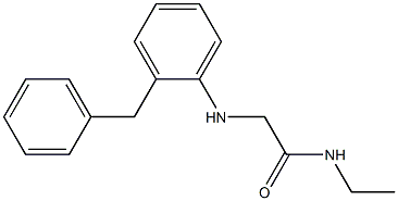 2-[(2-benzylphenyl)amino]-N-ethylacetamide Struktur