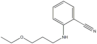 2-[(3-ethoxypropyl)amino]benzonitrile Structure