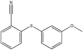 2-[(3-methoxyphenyl)sulfanyl]benzonitrile Struktur