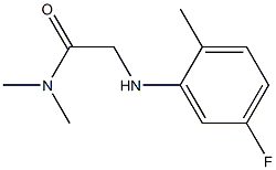 2-[(5-fluoro-2-methylphenyl)amino]-N,N-dimethylacetamide Struktur