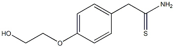 2-[4-(2-hydroxyethoxy)phenyl]ethanethioamide Struktur