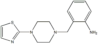 2-{[4-(1,3-thiazol-2-yl)piperazin-1-yl]methyl}aniline Struktur