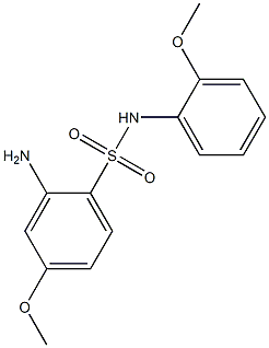 2-amino-4-methoxy-N-(2-methoxyphenyl)benzene-1-sulfonamide Struktur