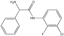 2-amino-N-(3-chloro-2-fluorophenyl)-2-phenylacetamide Struktur