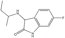3-(butan-2-ylamino)-6-fluoro-2,3-dihydro-1H-indol-2-one Struktur