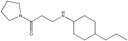 3-[(4-propylcyclohexyl)amino]-1-(pyrrolidin-1-yl)propan-1-one Struktur