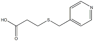 3-[(pyridin-4-ylmethyl)thio]propanoic acid Struktur