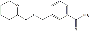 3-[(tetrahydro-2H-pyran-2-ylmethoxy)methyl]benzenecarbothioamide Struktur