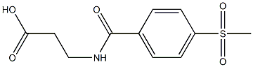 3-{[4-(methylsulfonyl)benzoyl]amino}propanoic acid Struktur