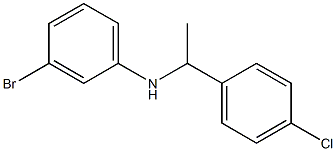 3-bromo-N-[1-(4-chlorophenyl)ethyl]aniline Structure