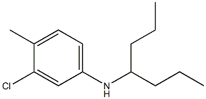 3-chloro-N-(heptan-4-yl)-4-methylaniline Struktur