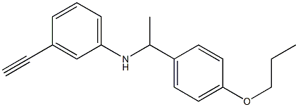 3-ethynyl-N-[1-(4-propoxyphenyl)ethyl]aniline Struktur