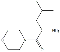 3-methyl-1-(morpholin-4-ylcarbonyl)butylamine Struktur