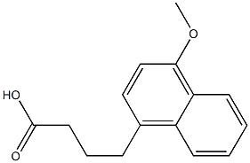 4-(4-methoxynaphthalen-1-yl)butanoic acid Struktur