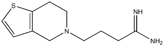4-(6,7-dihydrothieno[3,2-c]pyridin-5(4H)-yl)butanimidamide Struktur