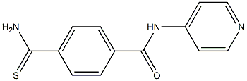 4-(aminocarbonothioyl)-N-pyridin-4-ylbenzamide Struktur