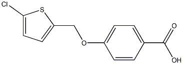 4-[(5-chlorothiophen-2-yl)methoxy]benzoic acid Struktur
