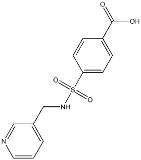 4-[(pyridin-3-ylmethyl)sulfamoyl]benzoic acid Structure