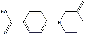 4-[ethyl(2-methylprop-2-en-1-yl)amino]benzoic acid Struktur