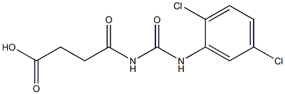 4-{[(2,5-dichlorophenyl)carbamoyl]amino}-4-oxobutanoic acid Struktur