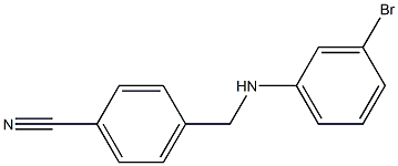 4-{[(3-bromophenyl)amino]methyl}benzonitrile Struktur