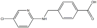 4-{[(5-chloropyridin-2-yl)amino]methyl}benzoic acid Struktur