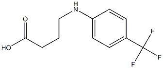 4-{[4-(trifluoromethyl)phenyl]amino}butanoic acid Struktur