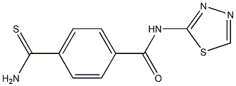 4-carbamothioyl-N-(1,3,4-thiadiazol-2-yl)benzamide