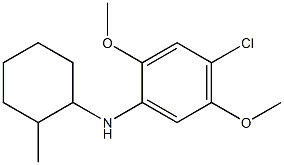 4-chloro-2,5-dimethoxy-N-(2-methylcyclohexyl)aniline Struktur