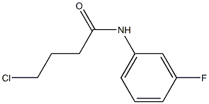 4-chloro-N-(3-fluorophenyl)butanamide Struktur