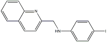4-iodo-N-(quinolin-2-ylmethyl)aniline Struktur
