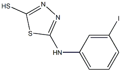 5-[(3-iodophenyl)amino]-1,3,4-thiadiazole-2-thiol Struktur