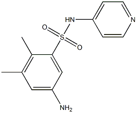5-amino-2,3-dimethyl-N-(pyridin-4-yl)benzene-1-sulfonamide Struktur