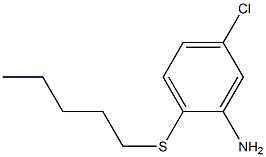 5-chloro-2-(pentylsulfanyl)aniline Struktur