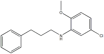 5-chloro-2-methoxy-N-(3-phenylpropyl)aniline Struktur