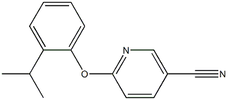 6-(2-isopropylphenoxy)nicotinonitrile Struktur