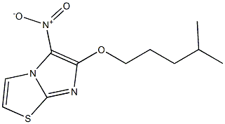 6-[(4-methylpentyl)oxy]-5-nitroimidazo[2,1-b][1,3]thiazole Struktur