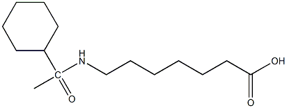7-(1-cyclohexylacetamido)heptanoic acid Struktur
