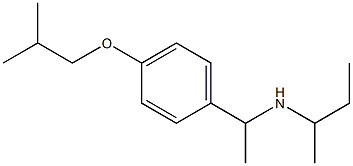 butan-2-yl({1-[4-(2-methylpropoxy)phenyl]ethyl})amine Struktur