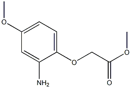 methyl (2-amino-4-methoxyphenoxy)acetate Struktur