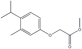 methyl 2-[3-methyl-4-(propan-2-yl)phenoxy]acetate Struktur