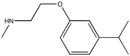 methyl({2-[3-(propan-2-yl)phenoxy]ethyl})amine Structure