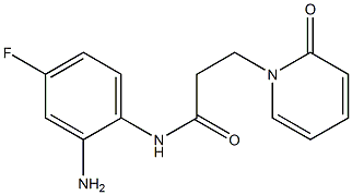 N-(2-amino-4-fluorophenyl)-3-(2-oxopyridin-1(2H)-yl)propanamide Struktur