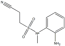 N-(2-aminophenyl)-2-cyano-N-methylethane-1-sulfonamido Struktur