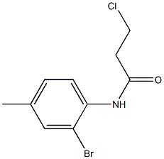 N-(2-bromo-4-methylphenyl)-3-chloropropanamide Struktur