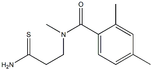 N-(2-carbamothioylethyl)-N,2,4-trimethylbenzamide Struktur